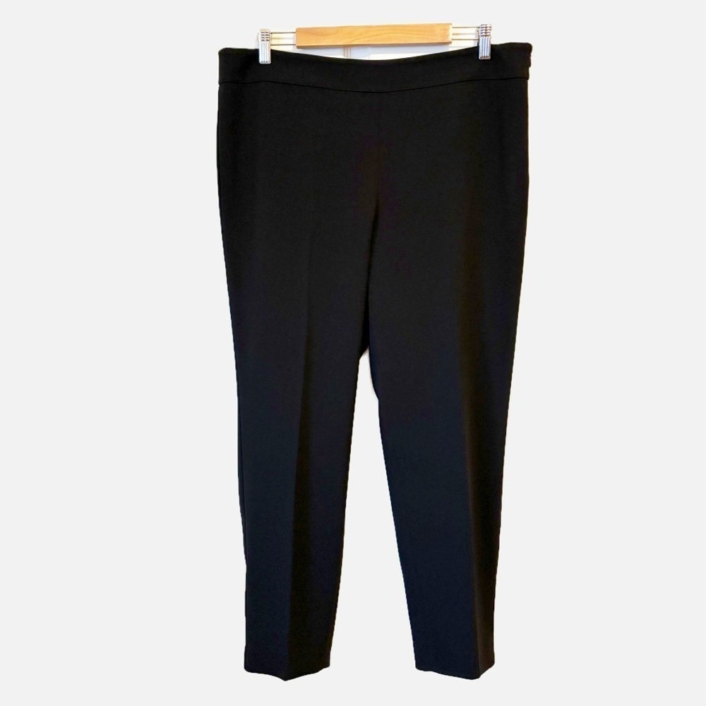 Talbots Black Dressy Side Zip Black Lined Dress Pants Women’s Size 14